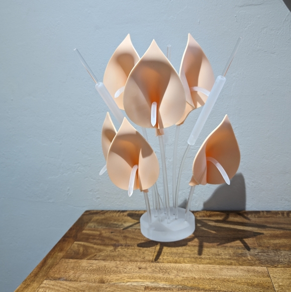 MCM Other - Vintage Lucite and Acrylic Calla Lilly & Cattail Floral Sculpture, Vintage Perma